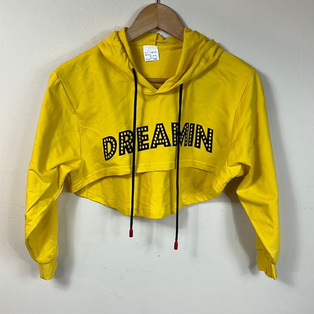Crop top for Girls Yellow Size 12